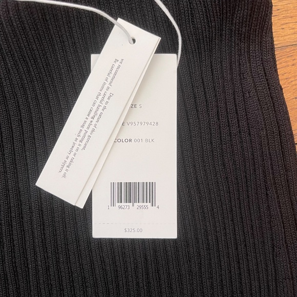 NWT Vince Elegant Black Ribbed Skirt Sz S/P - Picture 3 of 7